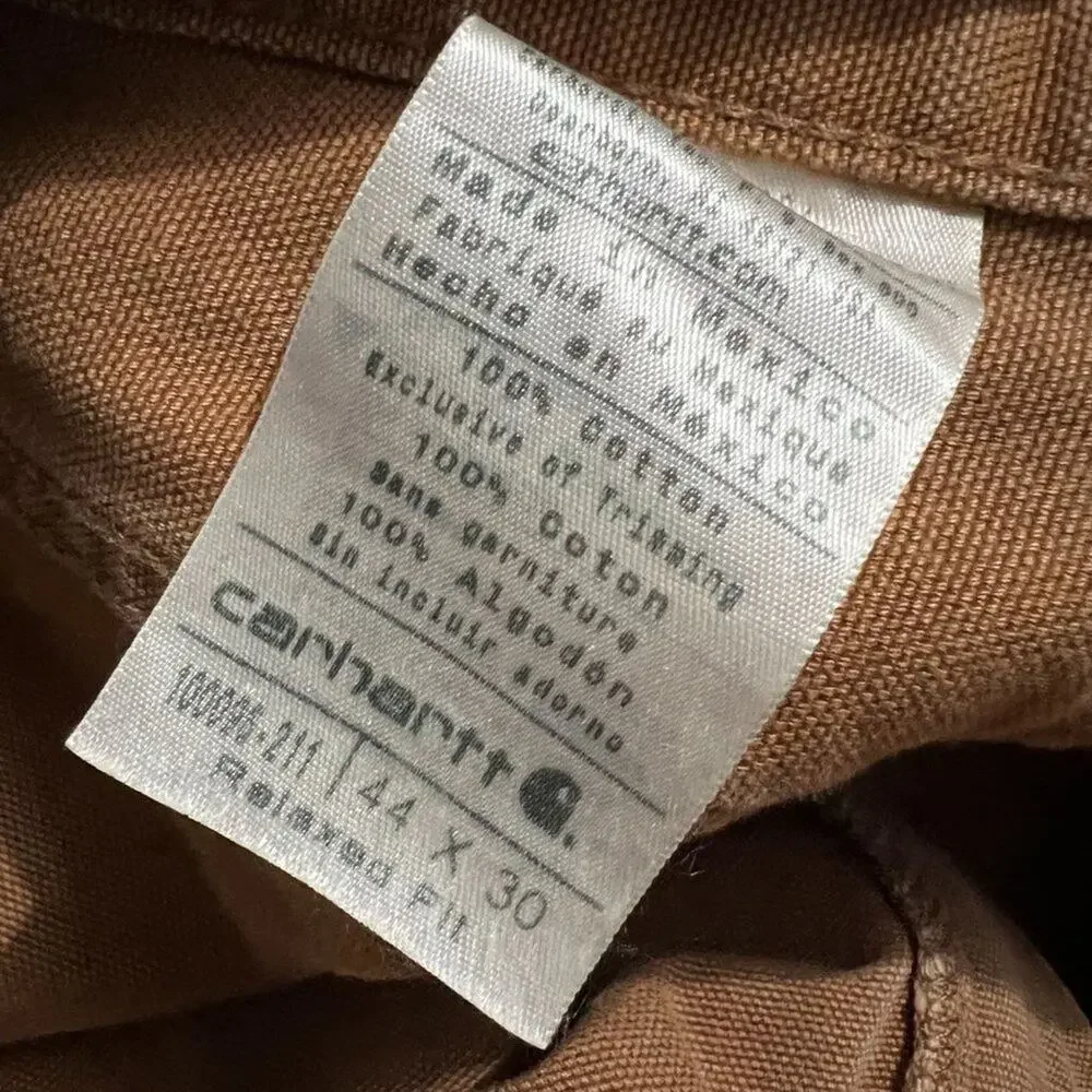 Carhartt 100096 Weathered Duck 5-Pocket Relaxed Fit Pant 44 x 30 Carhartt Brown